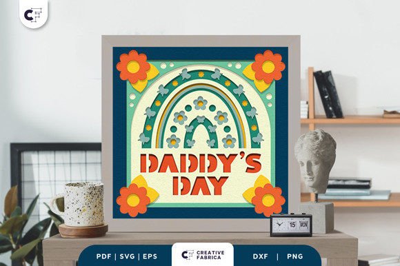 Daddy's Day 3D Shadow Box SVG Review