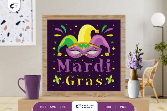 Fat Tuesday Mardi Gras 3D Paper Cut Review