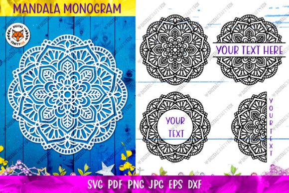 Flower Mandala Monogram: Premium Graphics & Illustrations