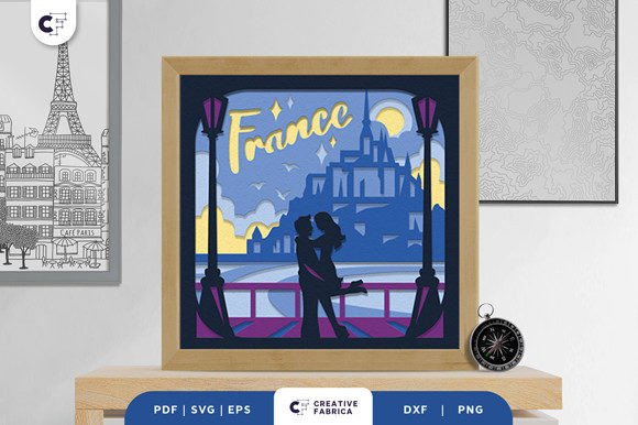Le Mont St. Michel 3D SVG for Countries Projects