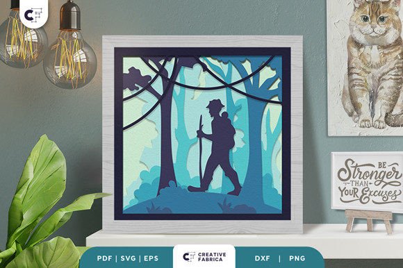 Man Forest Walking 3D SVG: A Review for Other Branding