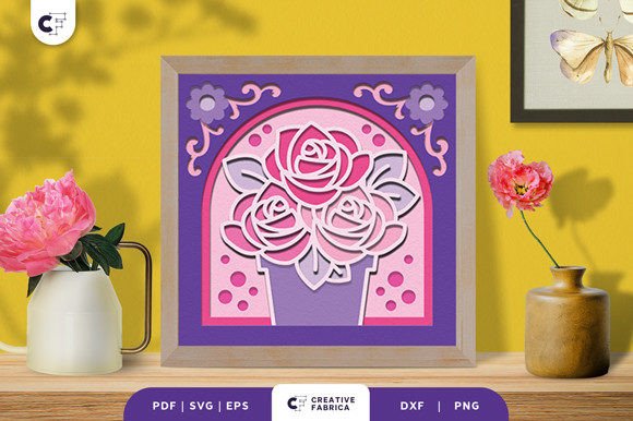 Potted Roses 3D SVG: A Floral Compositions Review