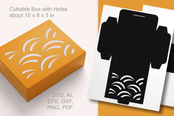 Review: Curved Lines Pattern Rectangular Box SVG