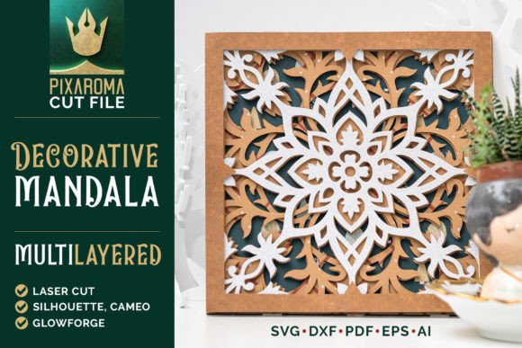 Review: Decorative Mandala 3D Layered SVG Cut for Embroidery