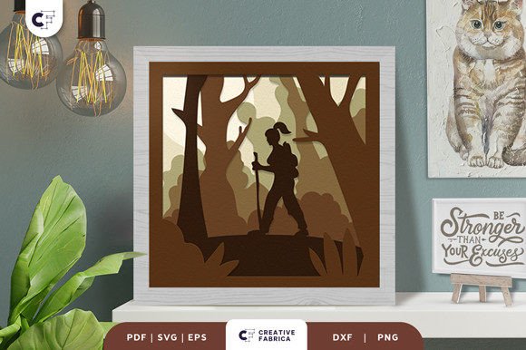 Review: Girl Forest Walking 3D SVG for Other Projects