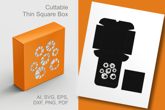 Review: Organic Shapes Thin Square Box Template 3D SVG Gift Boxes