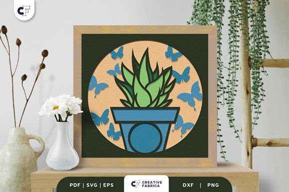 Spring 3D SVG: A Publisher's Review of Butterfly Succulent Art