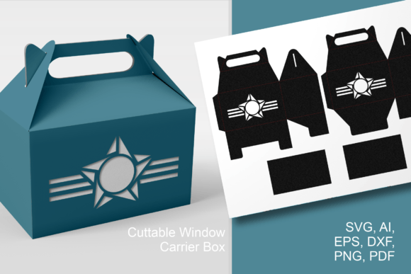 Star Window Gable Box: 3D SVG Shapes for Blogs