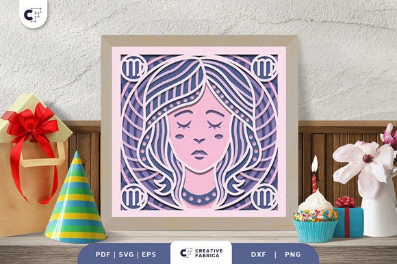 Virgo 3D SVG for Birthdays & Branding