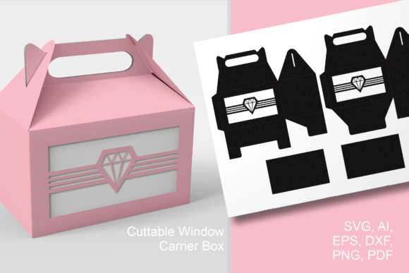 Window with Diamond N Stripes Gable Box: 3D SVG Shapes Review